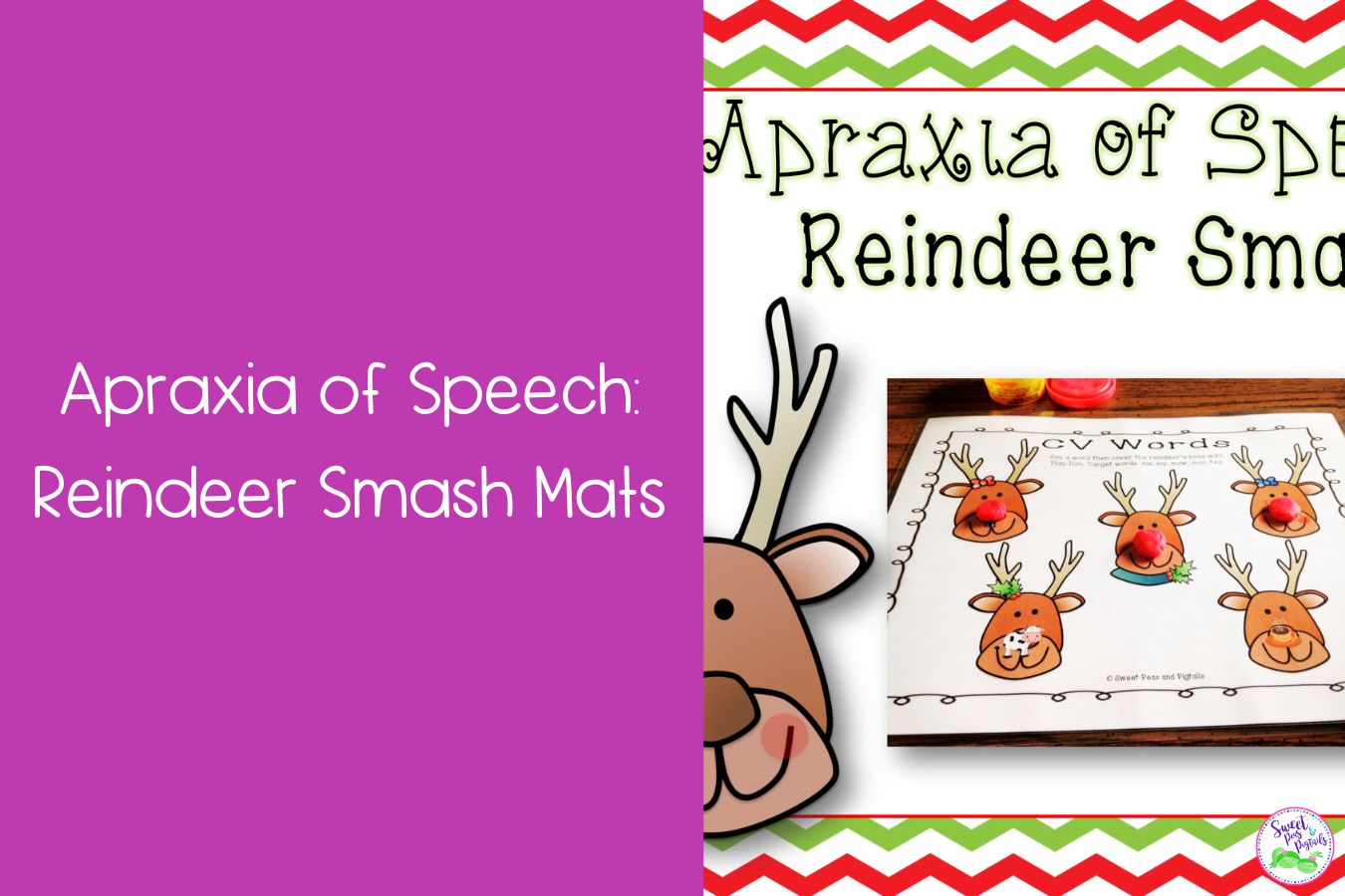 Apraxia of Speech Reindeer Smash Mats Featured