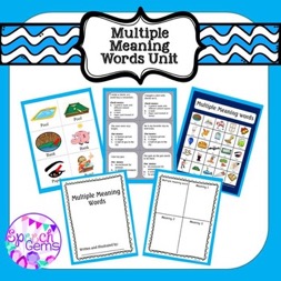Multiple Meaning Words Unit cover