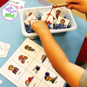 Summer-themed sensory bin