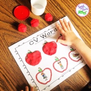 Playdoh apples